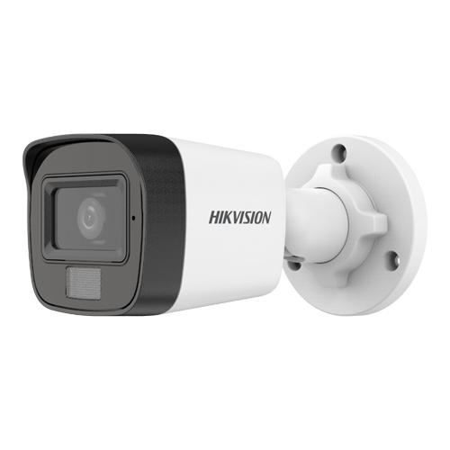 Dual Light - Camera analog 2MP, lentila 2.8mm, IR 25m, WL 20m, TVI/AHD/CVI/CVBS, Mic., IP67 - HIKVISION DS-2CE16D0T-LPFS-2.8mm