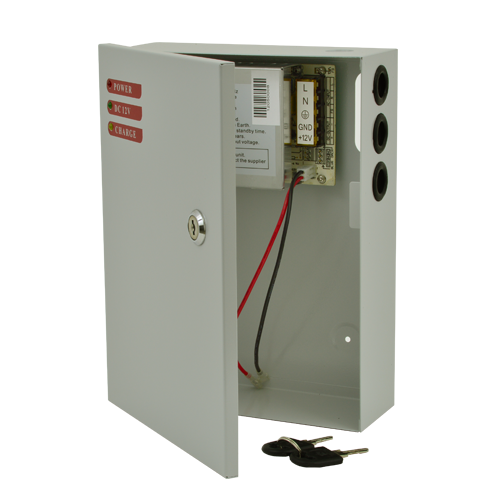 Sursa de alimentare 12V, 5Ah, back-up in cabinet metalic