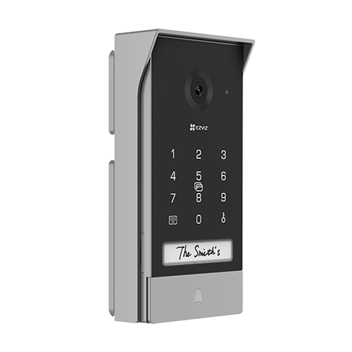  Kit video-interfon, Monitor tactil 7 inch, camera 2K, IR 5m, SDcard, Wi-Fi, Panou Solar - EZVIZ