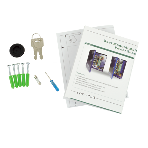 Sursa de alimentare 12V, 4Ah cu 4 iesiri protejate