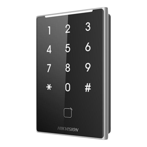 Cititor de proximitate MIFARE cu tastatura integrata, Wiegand, RS485 - HIKVISION