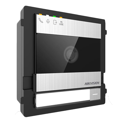 KIT videointerfon 2 fire pentru 1 familie, monitor 7 inch, Alarma, IK08, Card 32GB - HIKVISION