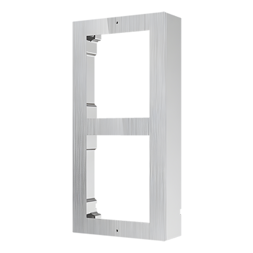 Rama montaj aparent din otel inoxidabil, 2 module, pentru Interfon modular - HIKVISION