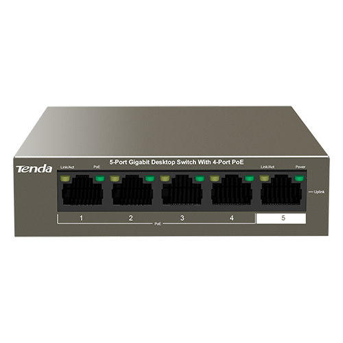 Switch 4 porturi Gigabit PoE, 1 port Uplink Gigabit - Tenda