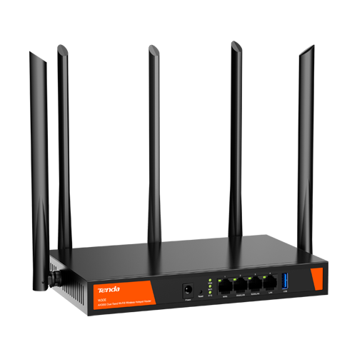 Router WiFi 6 Dual Band, 2976Mbps, 4 porturi Gigabit, AX3000, Management - TENDA