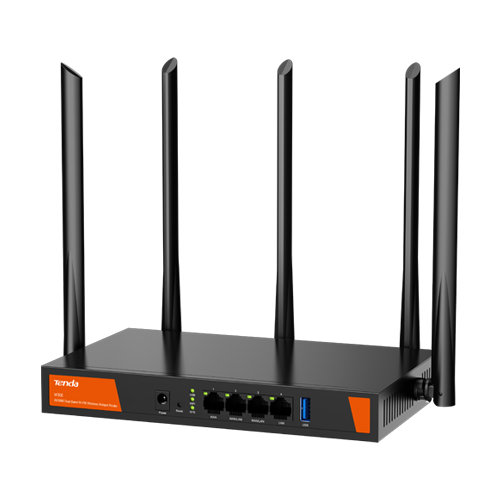 Router WiFi 6 Dual Band, 2976Mbps, 4 porturi Gigabit, AX3000, Management - TENDA