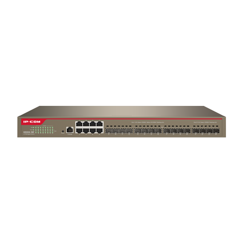 Switch 16 porturi SFP 1Gbps, 8 porturi RJ45 1Gbps, 1 port consola, L3 Cloud Management - IP-COM