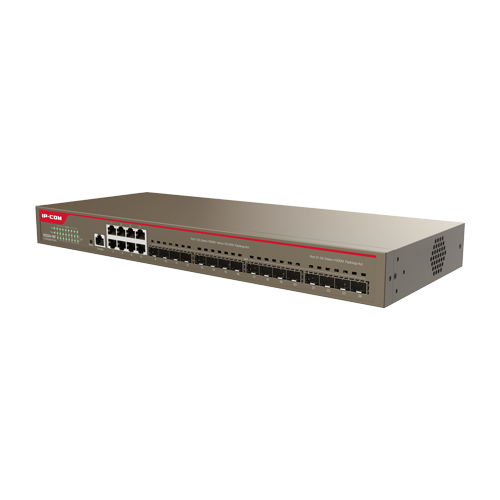 Switch 16 porturi SFP 1Gbps, 8 porturi RJ45 1Gbps, 1 port consola, L3 Cloud Management - IP-COM