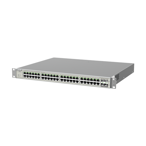Switch 48 porturi PoE+ Gigabit, 8 porturi PoE++, 4 porturi SFP+, L3 Cloud Management - Ruijie