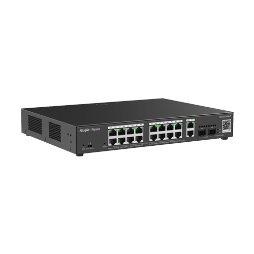 Switch L2, 16 x RJ45 1G PoE, 2 x SFP 1G, 2 x RJ45 1G, Cloud Management - Ruijie Reyee RG-ES220GS-P