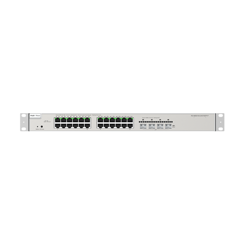 Switch 24 porturi PoE+ Gigabit, 4 porturi SFP+, L3 Cloud Management - Ruijie