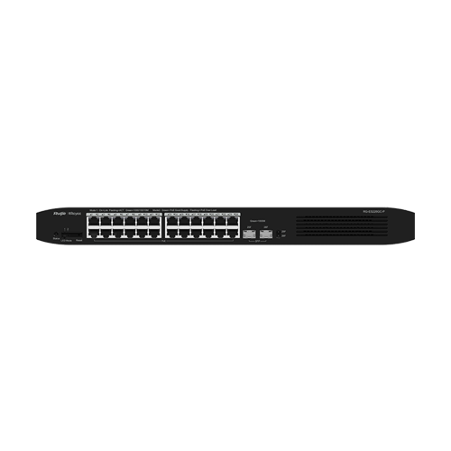 Switch 24 porturi PoE+, 2 porturi SFP, Cloud Management - Ruijie