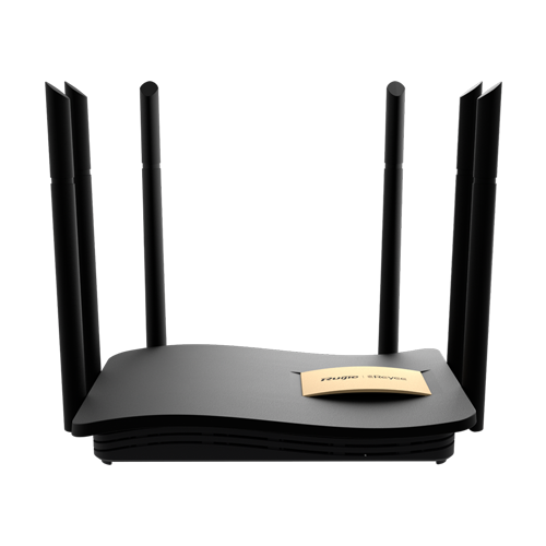 Router WiFi 5 Dual Band, 4 porturi Gigabit, AC1300, 6 antene, Cloud Management - Ruijie
