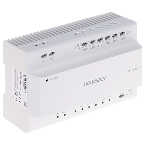 Distribuitor Video/Audio, 2 fire pentru 6 posturi - HIKVISION