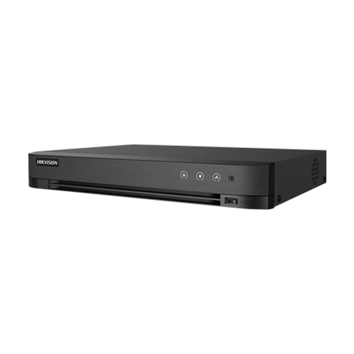 DVR 4K AcuSense, 4ch analog, 4ch IP, 8MP, audio over coaxial, Alarma - HIKVISION