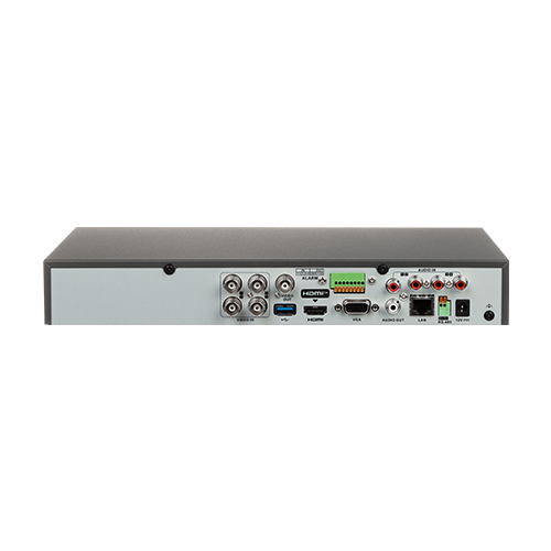 DVR 4K AcuSense, 4ch analog, 4ch IP, 8MP, audio over coaxial, Alarma - HIKVISION