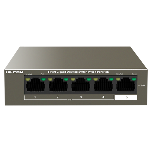 Switch 4 porturi Gigabit PoE, 1 port RJ45 Gigabit - IP-COM