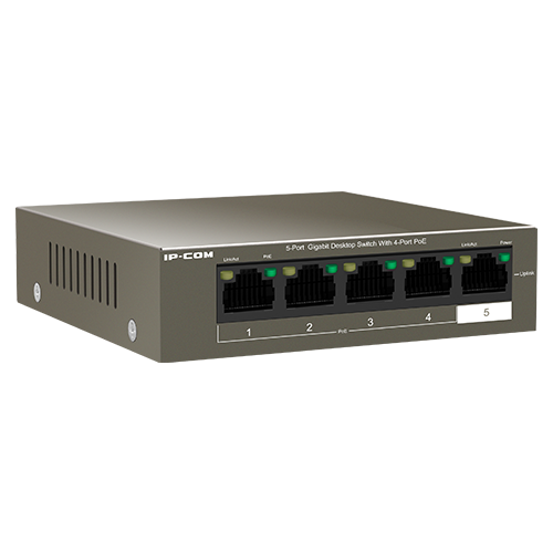 Switch 4 porturi Gigabit PoE, 1 port RJ45 Gigabit - IP-COM