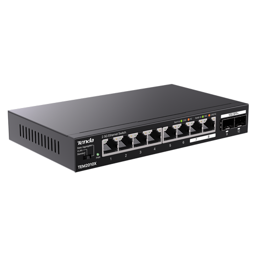 Switch 8 x RJ45 2.5G, 2 x SFP+ 10G - TENDA