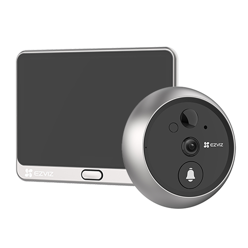 Vizor electronic inteligent, rezolutie 2K, detectie persoana, Ecran tactil 4.3'', audio bidirectional, Wi-Fi - EZVIZ CS-DP2-2K