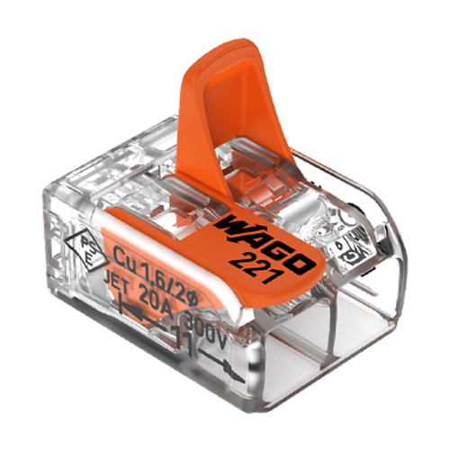 Conector derivatie 2 fire, max. 4 mm² (100 buc.) - WAGO	