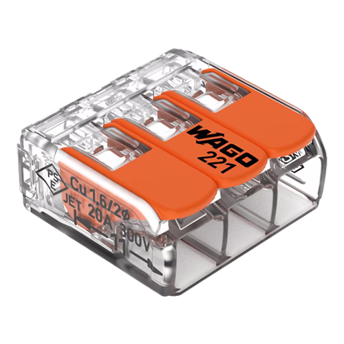  Conector derivatie 3 fire, max. 4 mm² (50 buc.) - WAGO