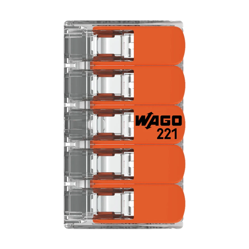 Conector derivatie 5 fire, max. 4 mm² (25 buc.) - WAGO	