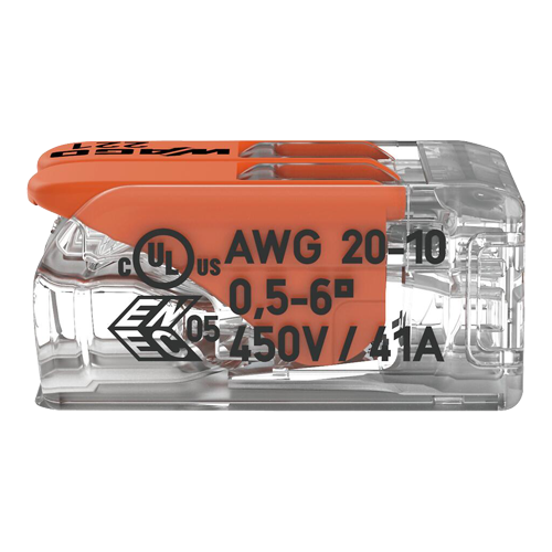 Conector derivatie 2 fire, max. 6 mm² (50 buc.) - WAGO	