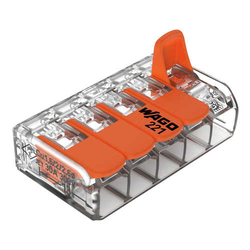  Conector derivatie 5 fire, max. 6 mm² (15 buc.) - WAGO