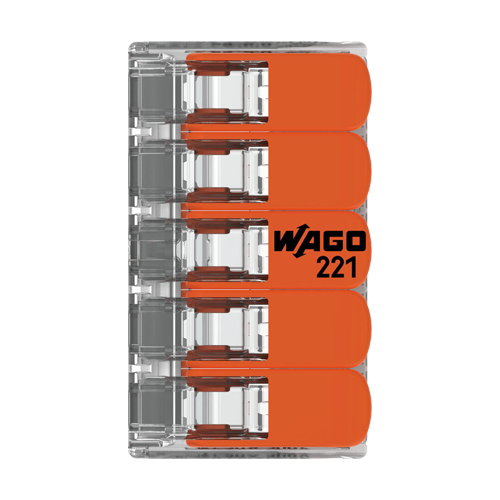Conector derivatie 5 fire, max. 6 mm² (15 buc.) - WAGO	