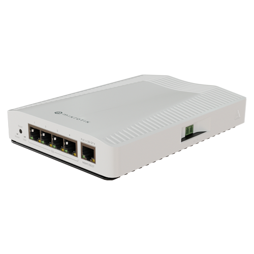 Router 4 porturi 10G, 1 port 1G, sina DIN - MikroTik