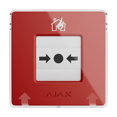 Buton manual alarmare incendiu, ROSU - AJAX