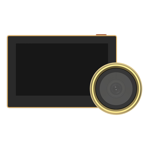  Vizor electronic smart, Wi-Fi, FullHD 1080P, monitor 4.3 inch, acumulator 2200mAh, Auriu - EZVIZ