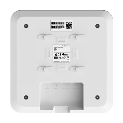 Access Point Wi-Fi 5, AC1300 Dual-Band, 2 dBi, 2 x RJ45 100 Mbps, PoE, Cloud Management - Ruijie