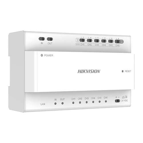Distribuitor IP Video/Audio doua fire pentru 6 posturi - HIKVISION
