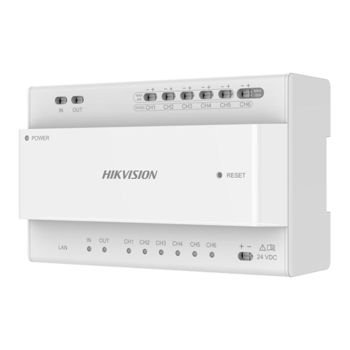 Distribuitor IP Video/Audio doua fire pentru 6 posturi - HIKVISION
