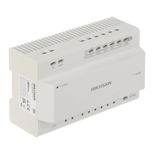 Distribuitor IP Video/Audio doua fire pentru 6 posturi - HIKVISION
