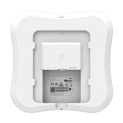 Access Point Wi-Fi 7, BE14000 Tri-Band, 1 x SFP+ 10G, 1 x RJ45 2.5G, PoE, Cloud Management - Ruijie