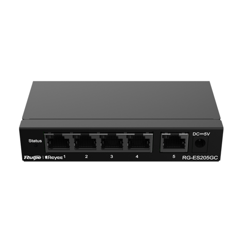 Switch 5 porturi RJ45 Gigabit, L2 Cloud Management - Ruijie