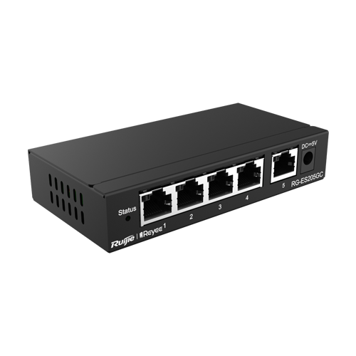 Switch 5 porturi RJ45 Gigabit, L2 Cloud Management - Ruijie