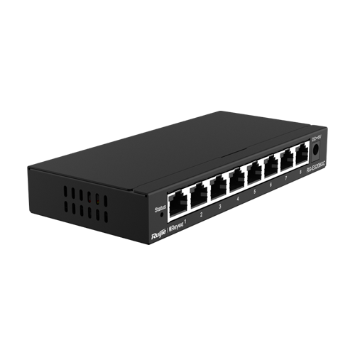 Switch 8 porturi RJ45 Gigabit, L2 Cloud Management - Ruijie