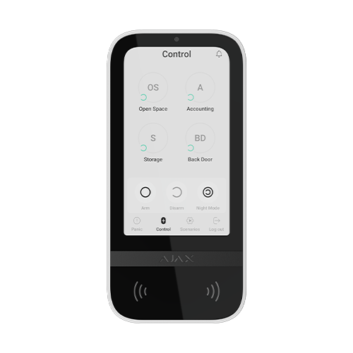 Tastatura KeyPad TouchScreen, alb - AJAX