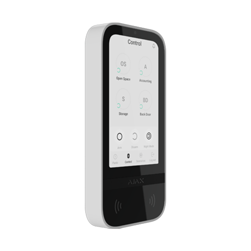 Tastatura KeyPad TouchScreen, alb - AJAX
