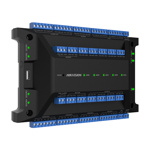 Controler control access, 4 usi, Wiegand, RS485, Alarma - HIKVISION