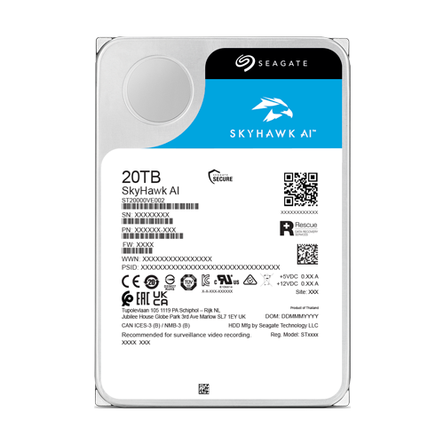 Hard disk 20TB - Seagate Surveillance SKYHAWK AI	