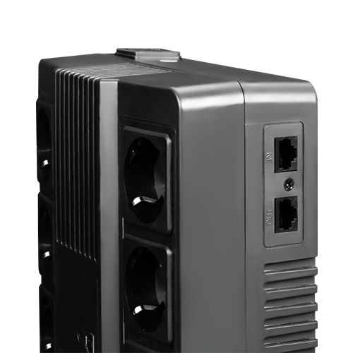 UPS TSY Power, 600VA/360W, LED, line interactive, 6 x Schuko	