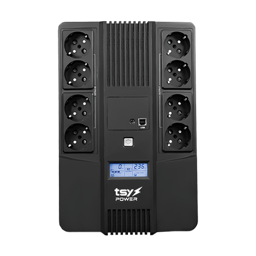 UPS TSY Power, 1000VA/600W, LCD, line interactive, 8 x Schuko	
