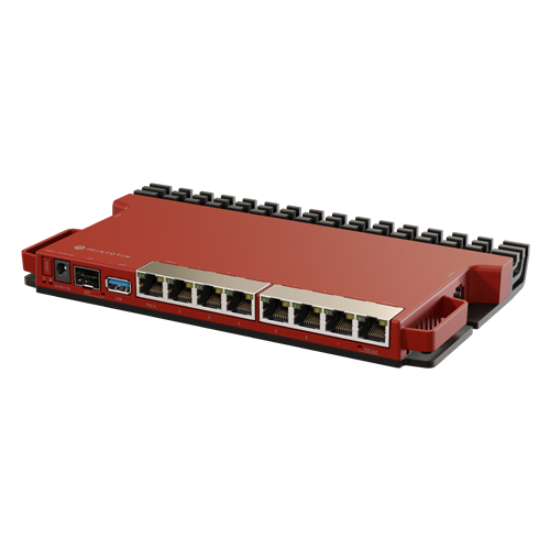 Router 8 porturi Gigabit, 1 port PoE IN, 1 port PoE Out, SFP 2.5G, NAND, USB, 1U - MikroTik