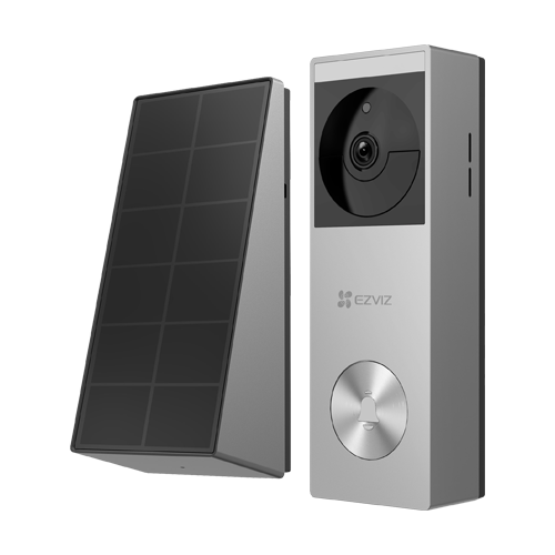 Sonerie video smart, Wi-Fi, 2K, Panou solar, acumulator 5200mAh, PIR, Stocare 32GB, IR 6M - EZVIZ