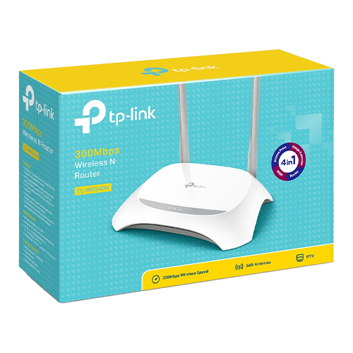 Router wireless TP-Link TL-WR840N, 5 porturi, 300 Mbps